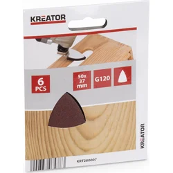Kreator KRT280007 - G120 50mm brúsny papier v tvare prsta 6ks