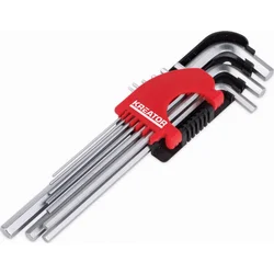 Kreator KRT408301 - Sada kľúčov HEX dlhých 9ks 1,5-10