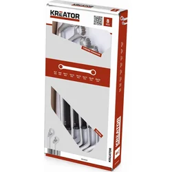 Kreator KRT500005 - Sada obojstranných očkových kľúčov 6-22mm - 8ks