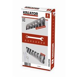 Kreator KRT500008 - Sada klíčů očko/otevřený 8-19mm 8ks