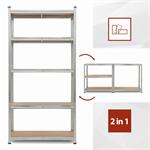 Kreator KRT674001 - Kovový regál 180 x 90 x 40 cm, 5 políc, 875 kg
