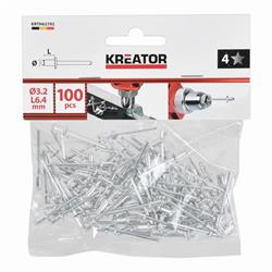 Kreator KRTH62702 - Odtrhávacie nity 3,2x6,4mm 100ks