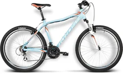 Kross 2017 26" Lea F2 XS/15" sky blue/orange/white glossy