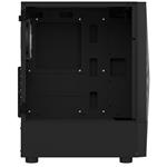 Krux skříň Vako RGB / ATX / 2x140mm RGB fan / 1x120mm RGB fan / 2xUSB 2.0 / USB 3.0 / černá