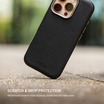 Kryt FIXED MagLeather pro Apple iPhone 18 Pro Max/17 Pro Max, z veganské kůže s podporou MagSafe, černý