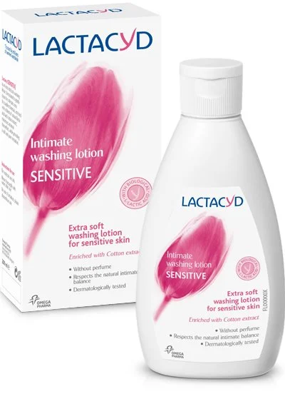 Lactacyd SENSITIVE intimní mycí emulze (růžová) 300 ml