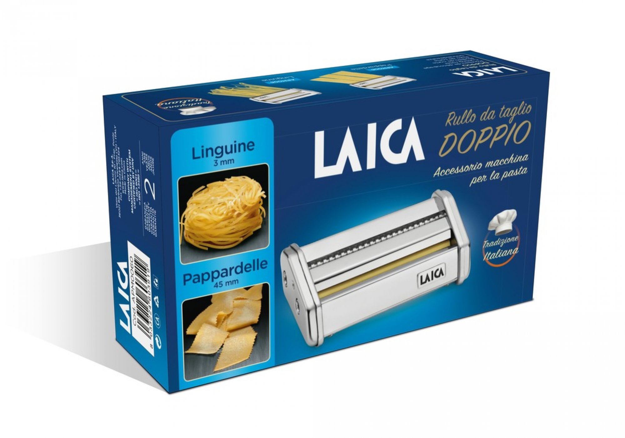 Laica APM006 Pasta machine Vyměnitelný nástavec pro strojek na výrobu těstovin, 3 a 45 mm
