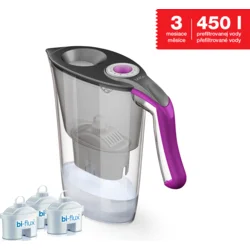 Laica J9062A1 Set filtračnej kanvice Lucia +3 filtre Bi-flux, fialová