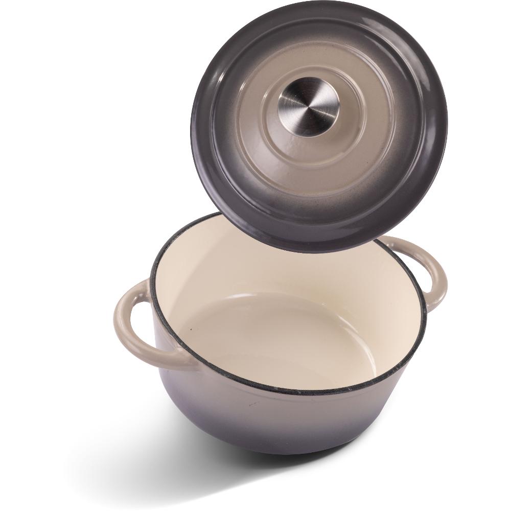 Lamart LT1301 Litinový hrnec se smaltovaným povrchem IRON, 22 cm