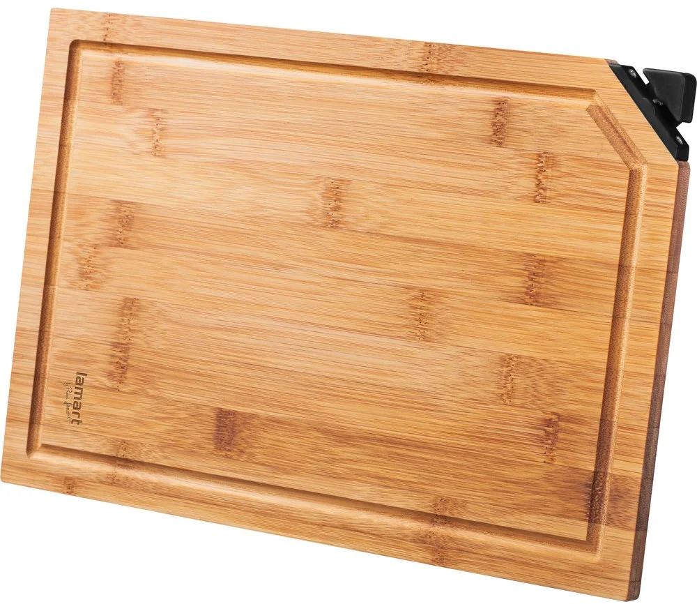 Lamart LT2061 Krájacia doska s brúskou BAMBOO, 32 x 22 x 1,2 cm