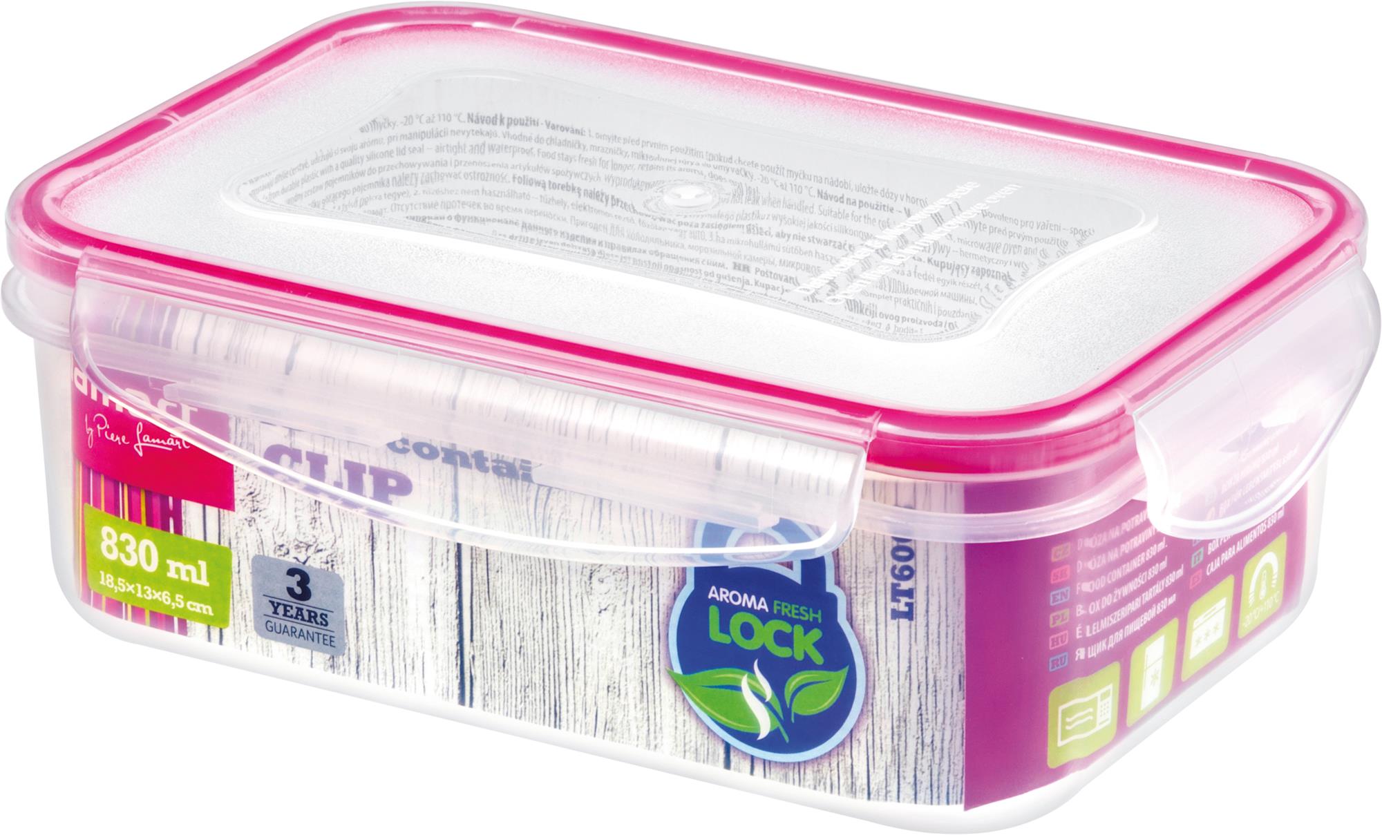 Lamart LT6008 Dóza obdélník CLIP, 830 ml