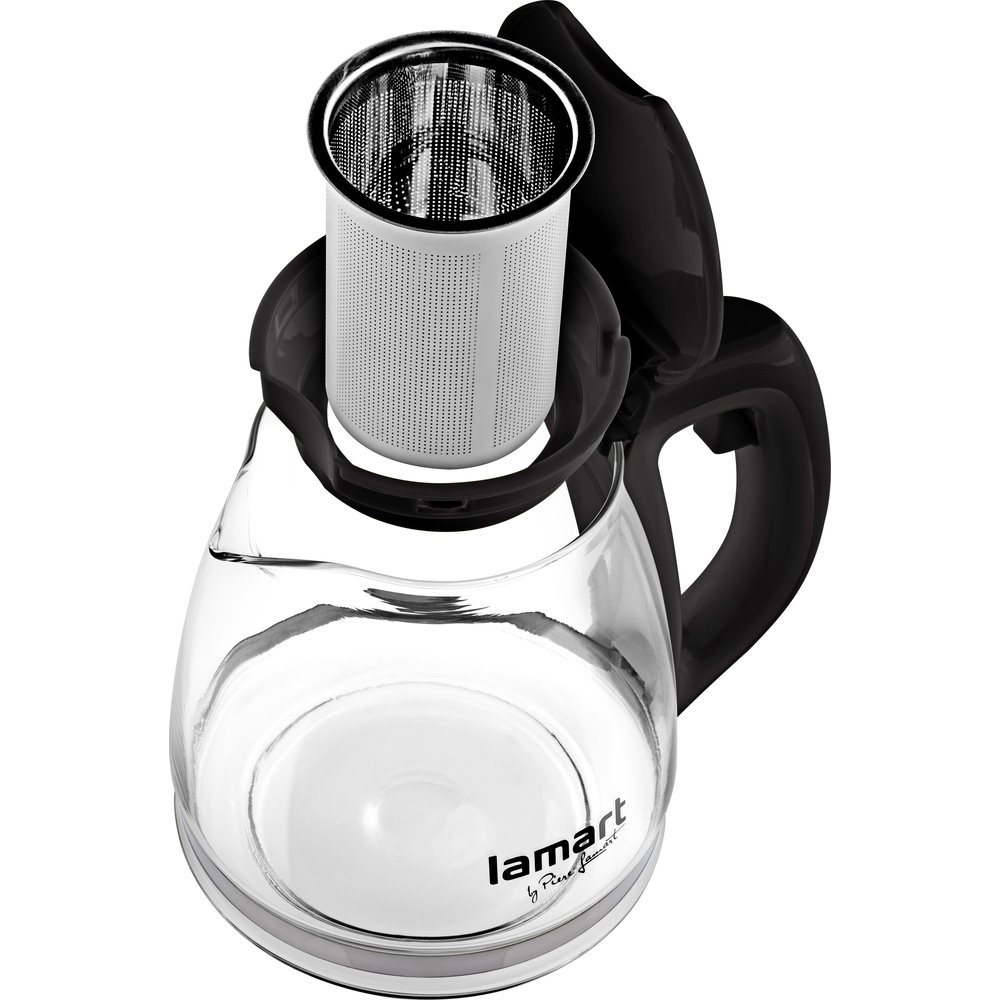 Lamart LT7025 Čajová kanvica VERRE 1,1 l, čierna