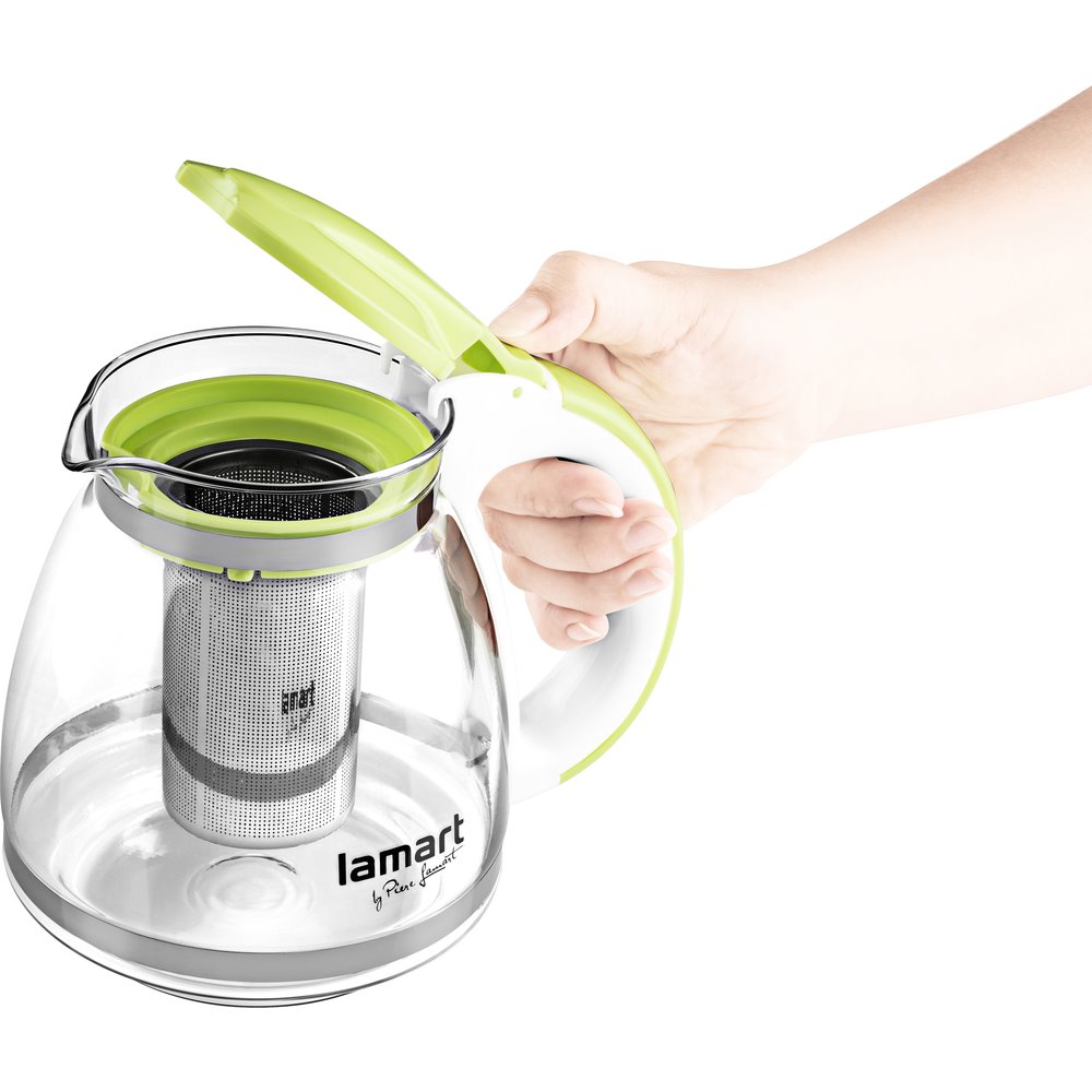 Lamart LT7028 Čajová kanvica VERRE 1,5 l, zelená