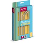 Lamart LT7052 5-dielna sada slamiek z nehrdzavejúcej ocele STRAW