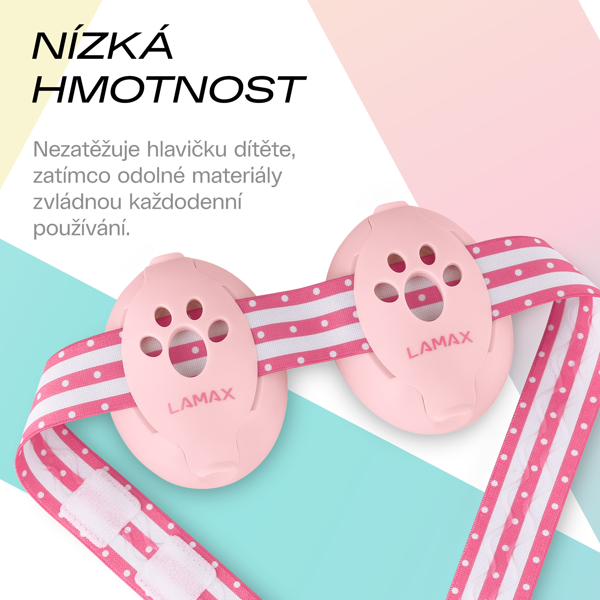 LAMAX BabyMuffs1 Pink