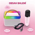 LAMAX KaraokeKid1, bluetooth reproduktor a mikrofón, ružový