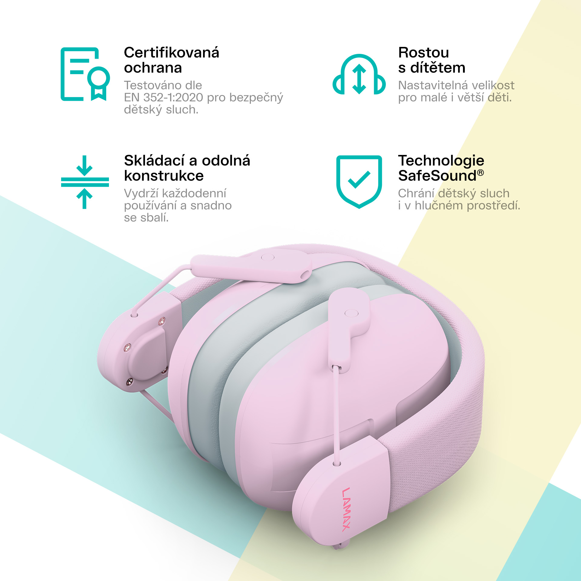 LAMAX KidMuffs1 Pink