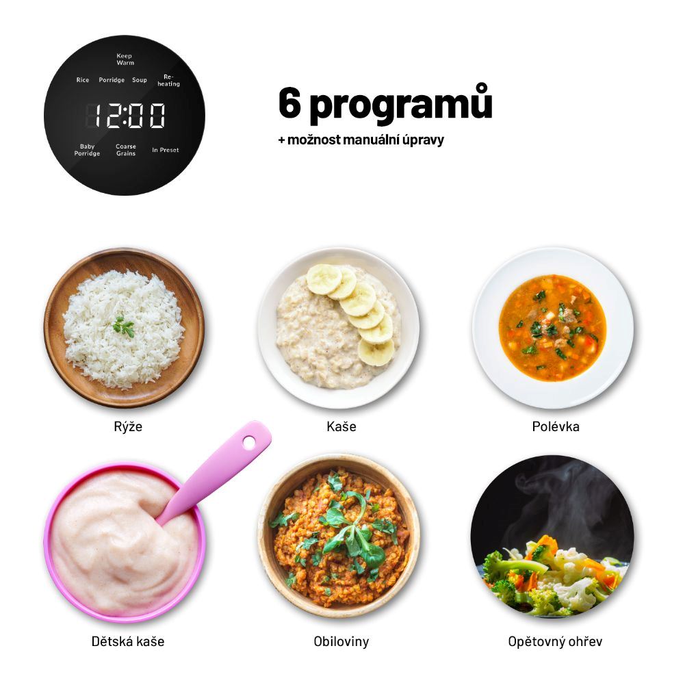 Lauben Multifunction Rice Cooker 1200WR Rose Gold Edition - rýžovar