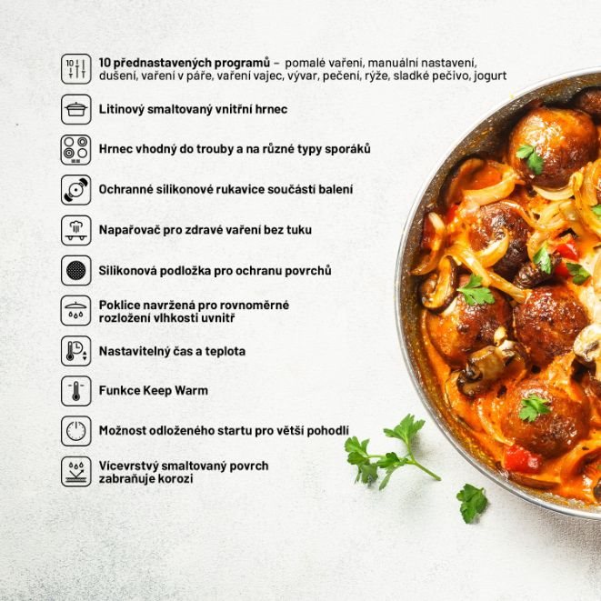 Lauben OvenSafe® Multicooker 6000RS - multifunkčný varič