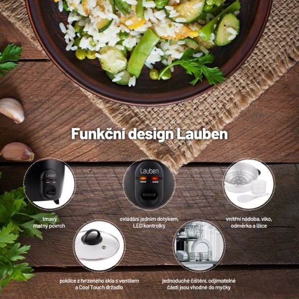 Lauben Rice Cooker 600BC - varič ryže
