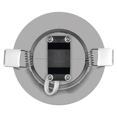 LED bodové svítidlo SIMMI stříbrné, kruh 5W neutr. bílá