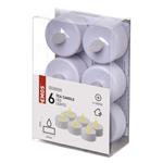 LED decoration - tea light white, CR2032, indoor, vintage, 6 pcs