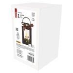 LED dekorácia - vianočný lampáš so sviečkou