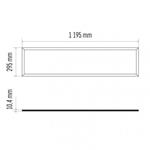 LED panel PROXO 30×120, obdélníkový vestavný bílý, 40W neutr. b.