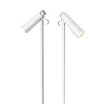 LED podlahová lampa Immax TIT, bílá se stříbrnými prvky, CCT