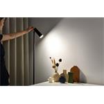 LED podlahová lampa Immax TIT, černá se zlatými prvky, CCT