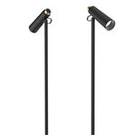 LED podlahová lampa Immax TIT, černá se zlatými prvky, CCT