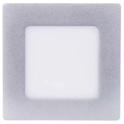 LED prisadené svietidlo, štvorec strieborná 6W neutrálna biela 1539067140