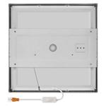 LED přisazené svítidlo NEXXO, čtvercové, stříbrné, 28,5W, se změnou CCT