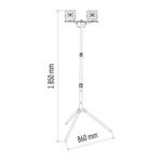 LED reflektor HOBBY SLIM, 2× 20,5W statív