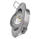 LED reflektor SIMMI strieborný, kruh 5W neutr. Biela