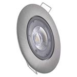LED reflektor SIMMI strieborný, kruh 5W teplá biela