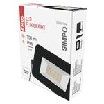 LED reflektor SIMPO 10,5W, černý, neutrální bílá
