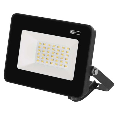 LED reflektor SIMPO 30W, čierny, neutrálna biela