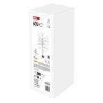 LED svítící stromek, 120 cm, venkovní i vnitřní, teplá bílá, časovač