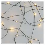 LED vánoční nano řetěz zelený, 4 m, venkovní i vnitřní, teplá bílá, časovač