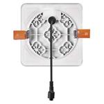 LED vestavné svítidlo VIXXO, čtvercové, bílé, 7,5W neutr.b.,IP65