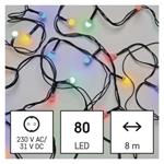 LED vianočná čerešňová reťaz - okrúhla