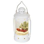 LED vianočný lampáš, 19,5 cm, 3x AA, vnútorný, teplá biela, časovač