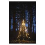 LED vianočný stromček kovový, 180 cm, vnútorný a vonkajší, teplá biela, časovač