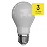 LED žárovka Filament mléčná A60 7,6W E27 teplá bílá