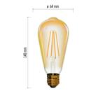 LED žárovka Vintage ST64 4W E27 teplá bílá+