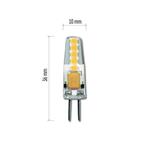 LED žiarovka Classic JC 1,9W 12V G4 teplá biela