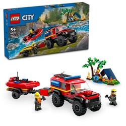 LEGO® City Hasičský vůz 4x4 a záchranný člun 60412