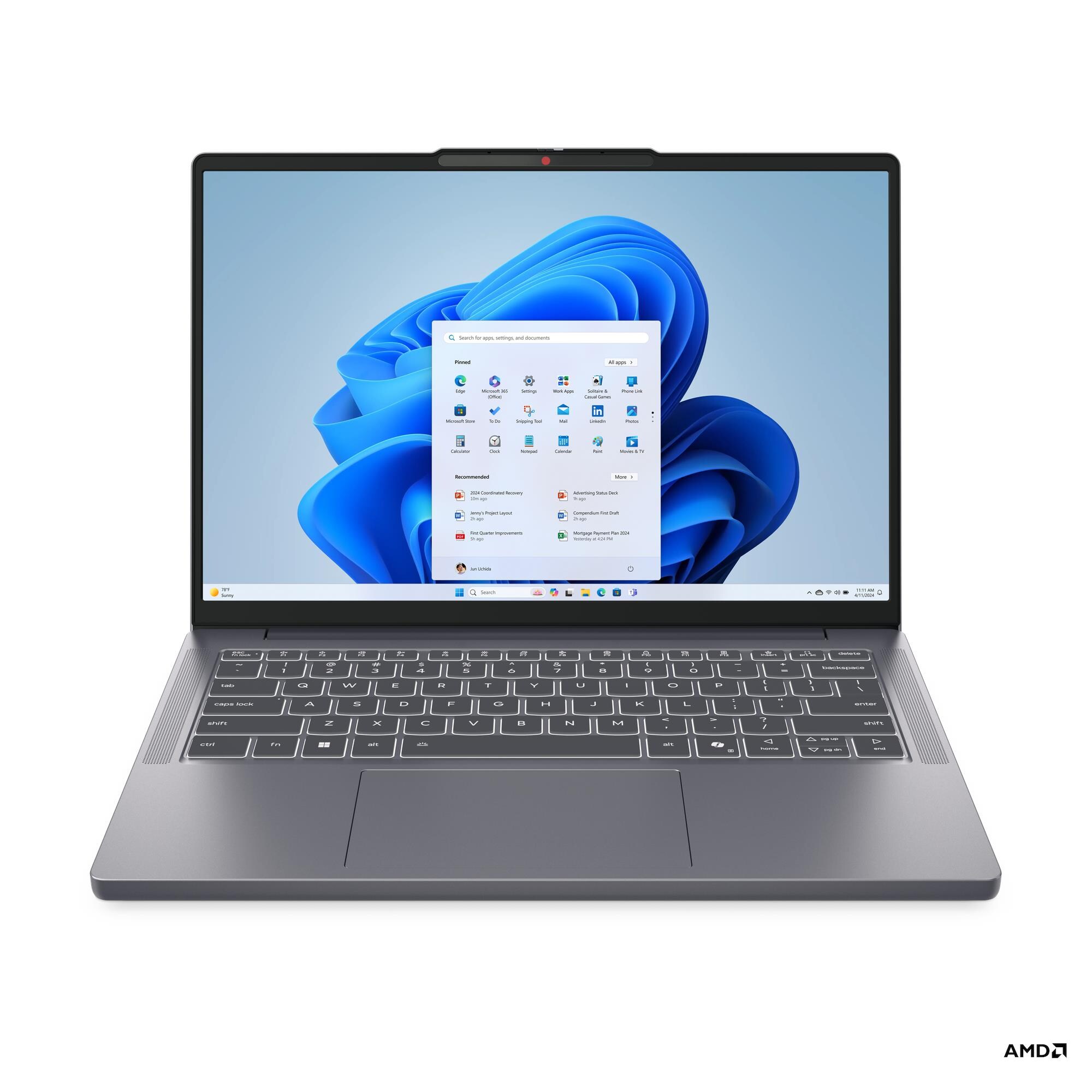 Lenovo IdeaPad Slim 3 14ARP10 Luna Grey (83K60093CK)