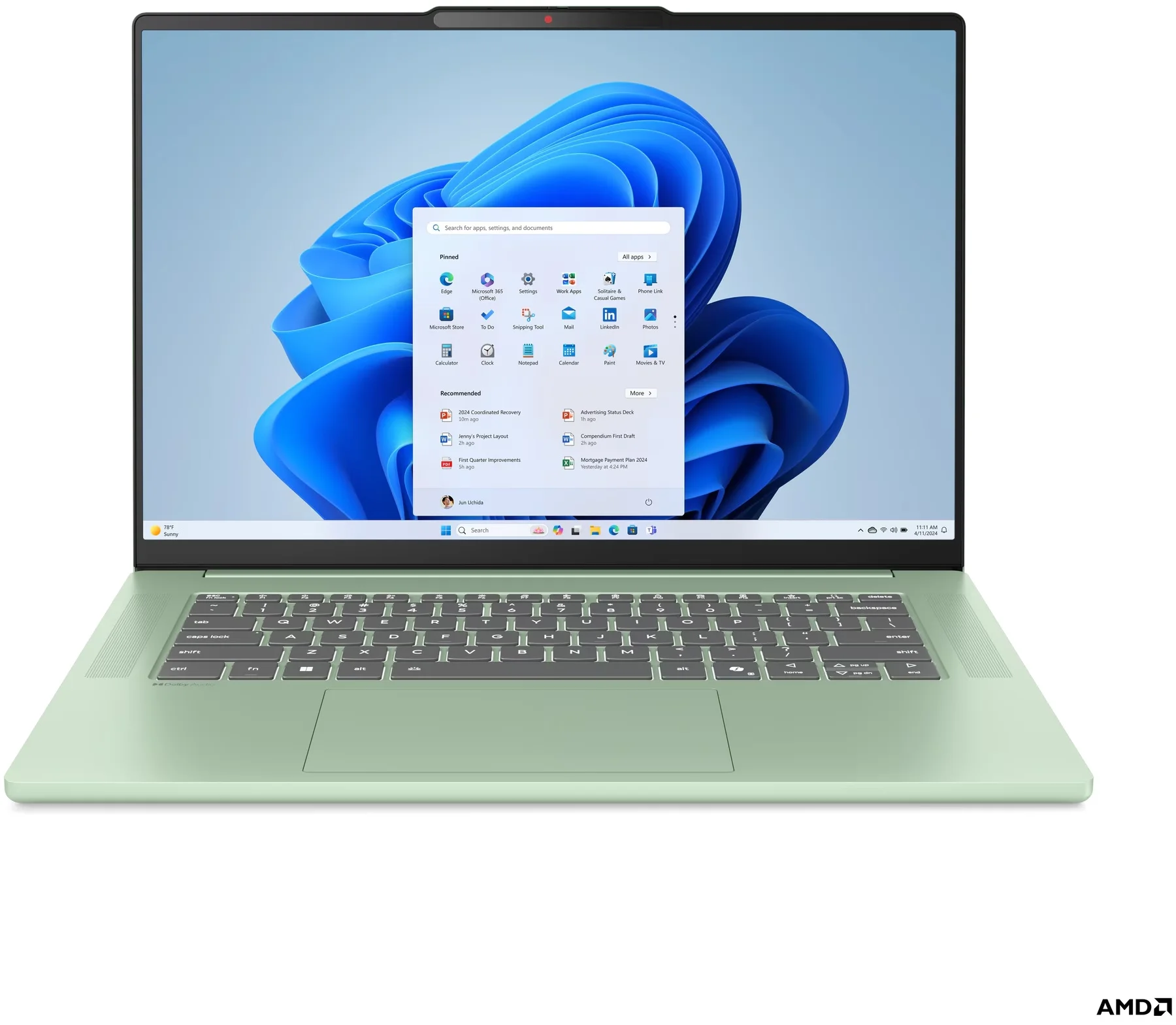 Lenovo IdeaPad Slim 5 15ARP10 Seafoam Green (83J3001CCK)
